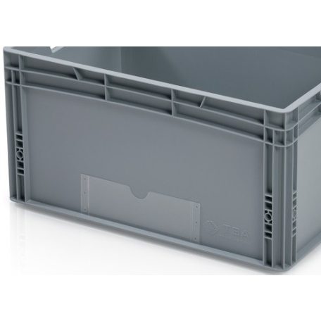 Műanyag átlátszó címketartó, 25,6x8 cm