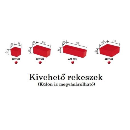 Csavar Rendszerező Doboz Ape 502