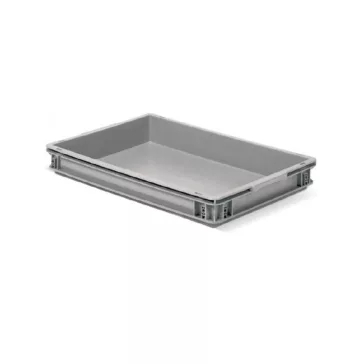 Euro láda Athena 600x400x75 mm, szürke