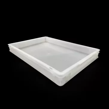 Euro láda Athena 600x400x75 mm, fehér