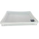 Euro láda Athena 600x400x75 mm, fehér