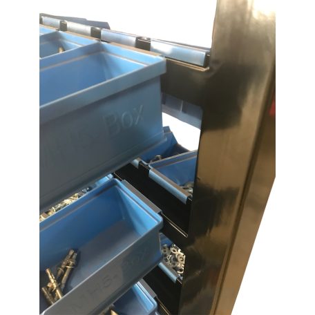 Mobil Mh-Box tároló, Kétoldalas, Acél (dobozok nélkül)