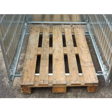   Raklapőr BL, BAU lemezelt (zárható, szétszedhető gitterbox, kaloda)