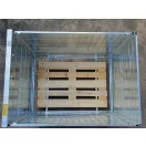 Raklapőr BL, BAU lemezelt (zárható, szétszedhető gitterbox, kaloda)
