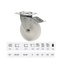 Poliamid, Talpas, Forgó-Fékes görgő, 125 mm, 150 kg