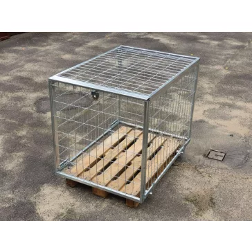   Raklapőr BR, BAU rácsos (zárható, szétszedhető gitterbox, kaloda)