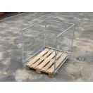 Raklapőr BR, BAU rácsos (zárható, szétszedhető gitterbox, kaloda)