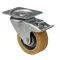 Poluretán, Talpas, Forgó-Fékes görgő, 100 mm, 250 kg