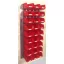 Horganyzott Fali Tartó Bull2 Dobozokkal (991X440) Piros