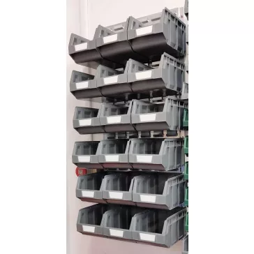 Horganyzott Fali Tartó Bull 3 Szürke Dobozokkal (991X440)