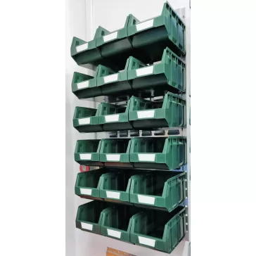 Horganyzott Fali Tartó Bull 3 Zöld Dobozokkal (991X440)