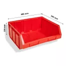 Bull 4/D tárolódoboz, Piros