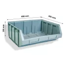 Bull 4/D tárolódoboz, Szürke