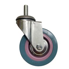 Műszerkocsi kerék, csapos , tömörgumis, 100 mm