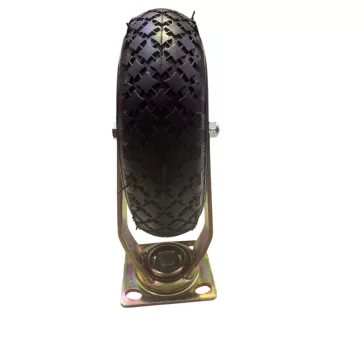   Fémfelnis, fújható molnárkocsi kerék, Önbeálló villában, 260 mm, 100 kg