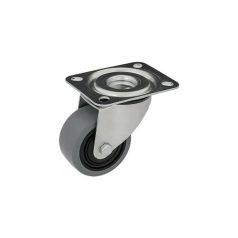Szürke gumis, Forgó, Nyommentes Görgő,100 mm, 160 Kg