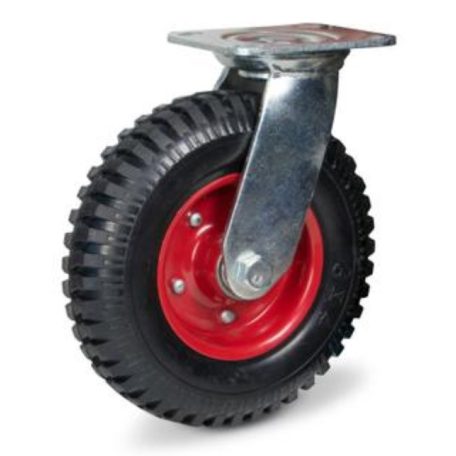 Forgóvillás tömörgumis kerék 235kg teherbírás 200mm