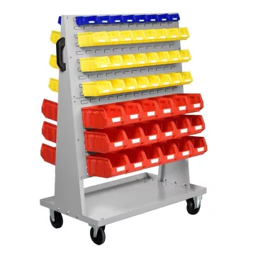   Gurulós Kézi Kocsi, 4 db Réselt Lemezzel, Dobozok Nélkül