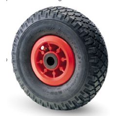   Molnárkocsi Kerék, Tömlős, műanyagfelnis, tűgörgős 3.00-4 (260x85)