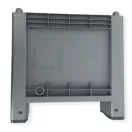 Zárt oldalú 300 l-es műanyag box-konténer, 4 lábas, reg