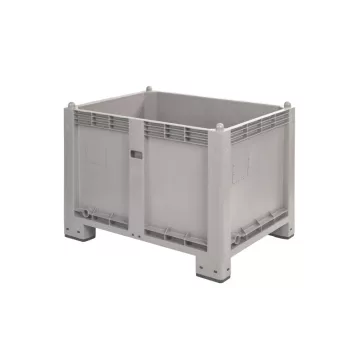 Zárt oldalú 550 l-es box-konténer 4 lábas