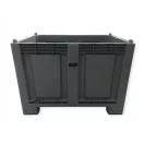 Zárt oldalú 550 l-es box-konténer 4 lábas, reg