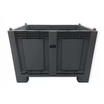 Zárt oldalú 550 l-es box-konténer 4 lábas, reg