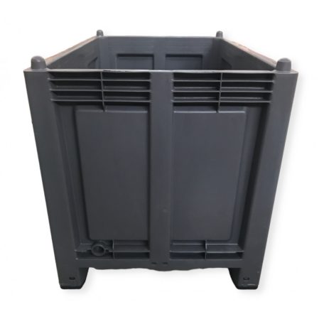 Zárt oldalú 550 l-es box-konténer 4 lábas, reg