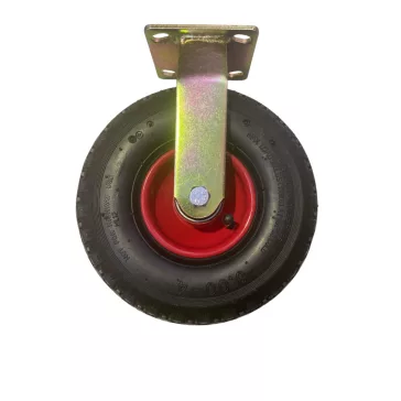   Fémfelnis, fújható molnárkocsi kerék, fix villában, 260 mm, 100 kg