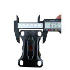 Fekete Acélfelnis görgő, talplemezes, fix, polipropilén futófelülettel, 100 mm