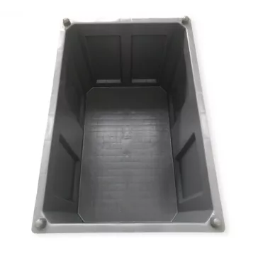 Zárt oldalú 680 l-es box-konténer 4 lábas, reg