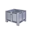 Zárt oldalú 680 l-es box-konténer 4 lábas, reg