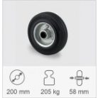 Tömörgumis Fémfelnis Alapkerék (200)