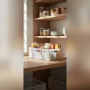 E2 Húsos Láda, 60X40X20cm, fehér