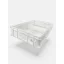 Euro Műanyag Láda 60X40X13 cm, fehér, erősített alj, zárt markolat