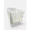 Euro Műanyag Láda 60X40X32 cm, fehér, erősített alj, zárt markolat, HDPE