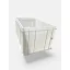 Euro Műanyag Láda 60X40X32 cm, fehér, erősített alj, zárt markolat, HDPE