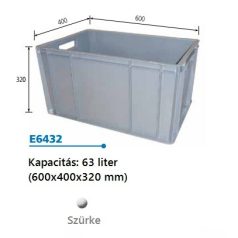 Euro Műanyag Láda 600X400X320