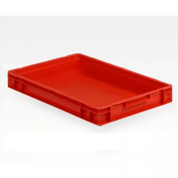 Euro Box Ef 6070 Piros - Méret 600 X 400 X 75 mm
