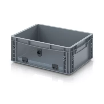   Nyitott tárolódoboz Euro formátumban akrilüveg figyelőablakkal EG SKL 43/17 HG