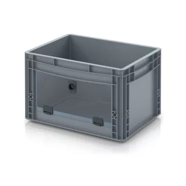   Nyitott tárolódoboz Euro formátumban akrilüveg figyelőablakkal EG SKL 43/27 HG