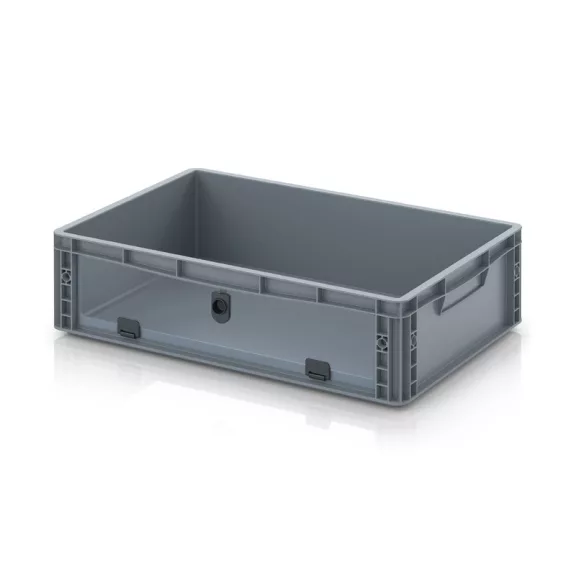 Nyitott tárolódoboz Euro formátumban akrilüveg figyelőablakkal EG SKL 64/17 HG