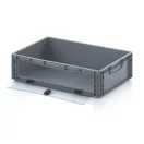 Nyitott tárolódoboz Euro formátumban akrilüveg figyelőablakkal EG SKL 64/17 HG