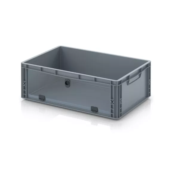 Nyitott tárolódoboz Euro formátumban akrilüveg figyelőablakkal EG SKL 64/22 HG