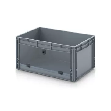   Nyitott tárolódoboz Euro formátumban akrilüveg figyelőablakkal EG SKL 64/32 HG