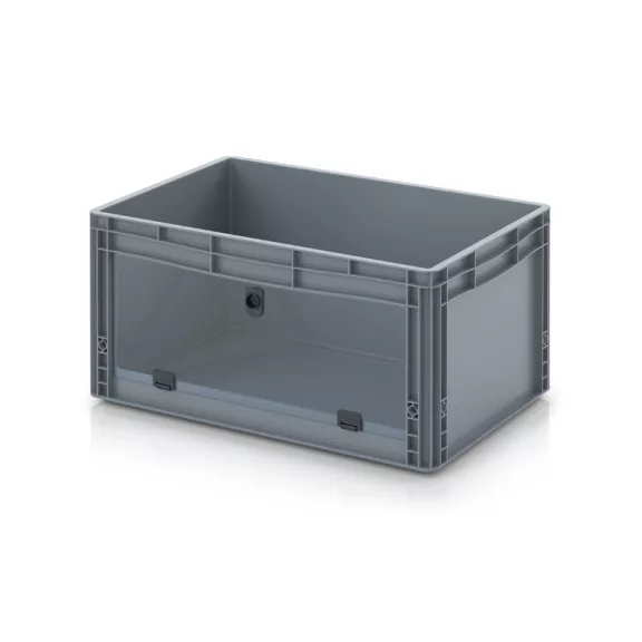 Nyitott tárolódoboz Euro formátumban akrilüveg figyelőablakkal EG SKL 64/32 HG