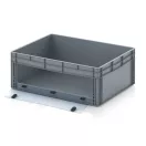 Nyitott tárolódoboz Euro formátumban akrilüveg figyelőablakkal EG SKL 86/32 HG