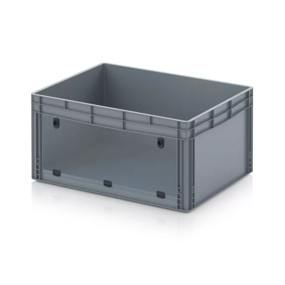 Nyitott tárolódoboz Euro formátumban akrilüveg figyelőablakkal EG SKL 86/42 HG