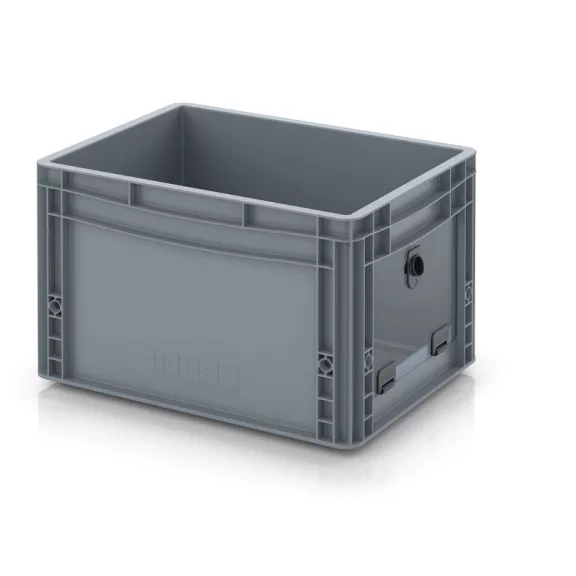 Nyitott tárolódoboz Euro formátumban akrilüveg figyelőablakkal EG SKS 43/27 HG