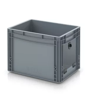   Nyitott tárolódoboz Euro formátumban akrilüveg figyelőablakkal EG SKS 43/32 HG